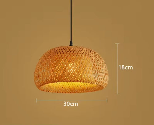 Bamboo Pendant Lamp ting Fixture Hanging Light