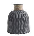 Nordic Style Ripple Vase | Modern Plastic Flower Pot