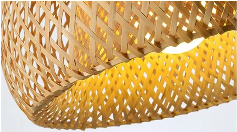 Bamboo Pendant Lamp ting Fixture Hanging Light