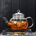 Heat-Resistant Borosilicate Glass Teapot | Thickened Glass with Infuser